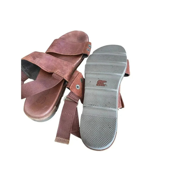Sorel Torpeda Women’s Rustic Brown Open Toe Slingback Sandals Size 10.5 - Picture 4 of 5